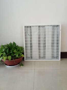 LED防爆格柵燈600X600鋁扣板集成吊頂燈三管格柵燈盤資料檔案室