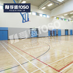 专业运动木地板篮球场地室内羽毛球场馆体育运动比赛专用实木地板