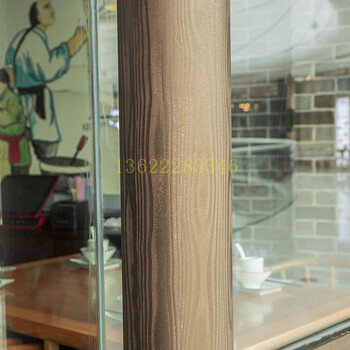 安徽省泾县混凝土圆柱仿木纹施工案例水性木纹漆