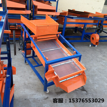 小型雙層芝麻除塵振動篩沙機(jī)糧食種子精選機(jī)中草藥材清選機(jī)