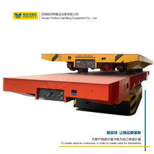 车间运输过跨过沟换轨摆渡式搬运车大型木材加工转运电瓶车直销图片