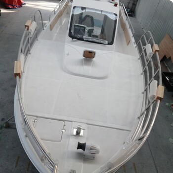 11米私人钓鱼艇可配是动锚机玻璃钢海钓小艇厂家