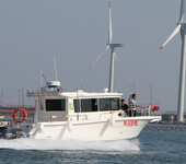 企业游艇公司形象艇豪华私人游艇商务游艇11米玻璃钢游艇