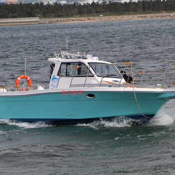 铃木发动机玻璃钢钓鱼艇私人海钓快艇11米钓艇