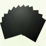 黑卡纸木浆双涂黑卡120g纯木浆黑卡纸透心黑塑胶垫片纸平板