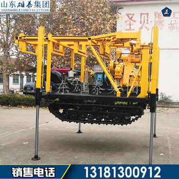履帶地質(zhì)取芯鉆機(jī)液壓塔架伸縮式水井鉆機(jī)深孔勘探鉆井機(jī)