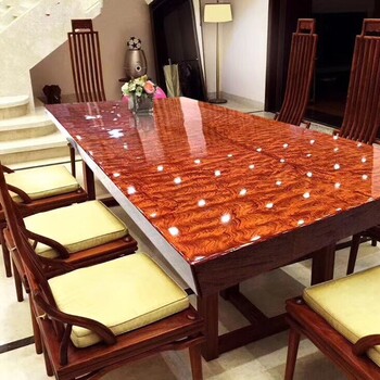 简约现代新中式实木大板桌餐桌办公桌会议桌茶桌