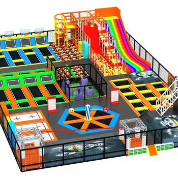 网红蹦床公园室内淘气堡儿童乐园室内游乐场设施厂家