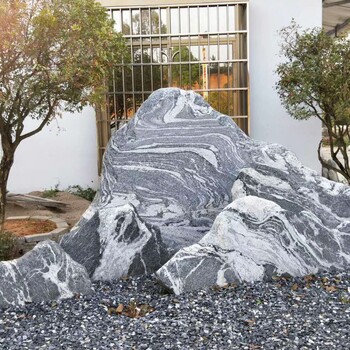 广东泰山石园林摆件石原石室内室外办公室景观石可定制