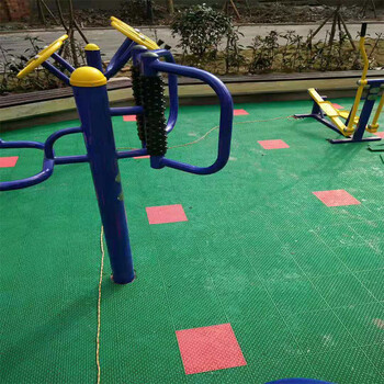加工定制蓝色双米悬浮式运动地板体育悬浮篮球地板悬浮拼接地板