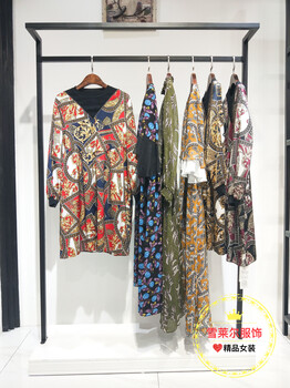 女裝折扣店翠玉金元連衣裙廣州服裝批發(fā)市場
