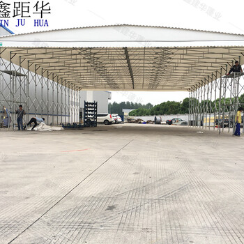 广州花都区推拉雨棚价格-伸缩移动电动篷厂家