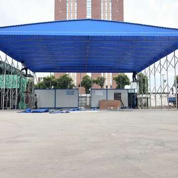 武汉定制大型电动雨布雨蓬、推拉雨篷、伸缩雨棚质量