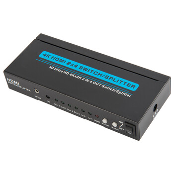 HDMI切换分配器2.0HDMI2进4出4K60HzHDMI二进四出切换器分配器