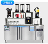 郑州冰冬商橱奶茶操作台公司水吧台安全可靠