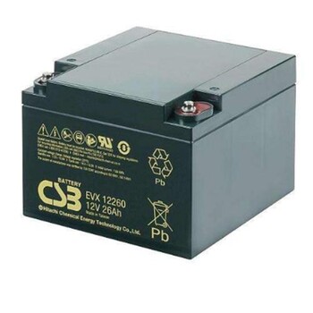 CSB蓄電池EVX12-26/12V26AH尺寸