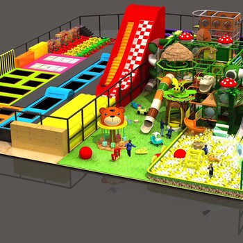 网红亲子餐厅主题游乐场设施儿童乐园设备设计装修室内淘气堡定制