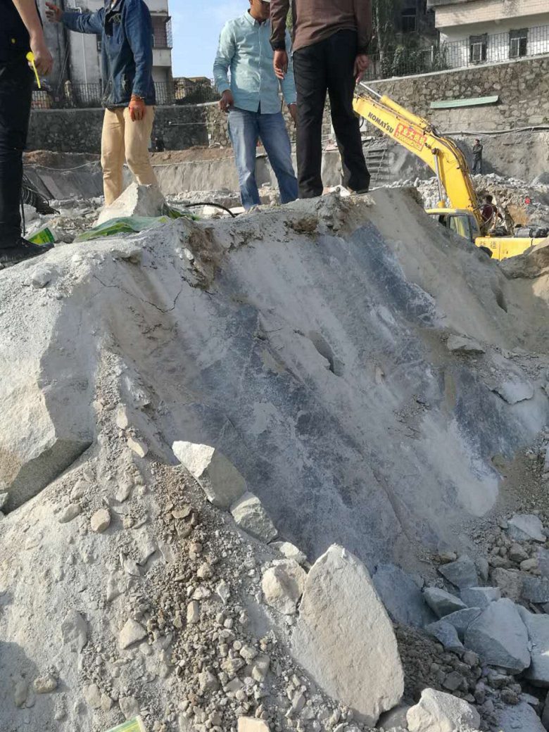 成都新津县大型开山设备石方开挖视频