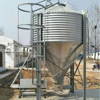 养殖设备自动化下料设备输料线料塔福宇养猪设备厂