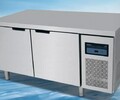 不銹鋼工作臺冰箱商用直冷二門操作臺1.5米1.8米2米平臺冷柜