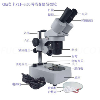 原装奥卡双目体视显微镜XTJ4400，两档变倍显微镜图片2