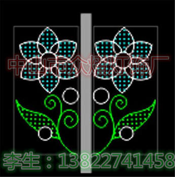 戶外使用花束燈桿造型燈遼陽(yáng)風(fēng)火輪百花爭(zhēng)艷