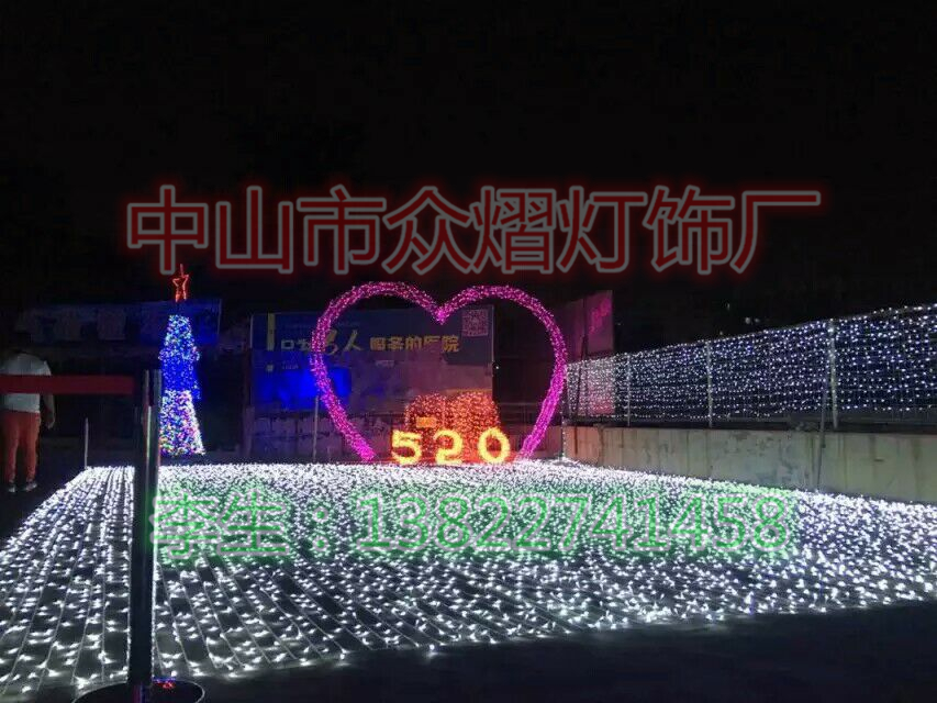 草原亮化鳳舞九天圖案燈