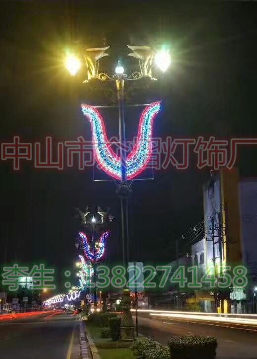 鯨魚樓體亮化造型燈新品出售