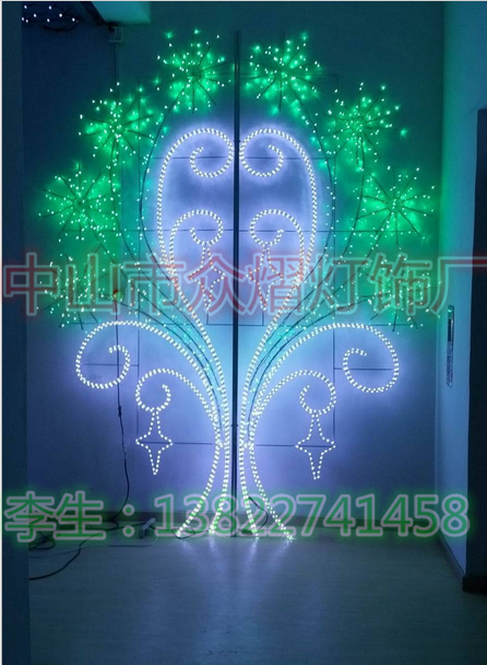百花香節(jié)日裝飾亮化尺寸可定制