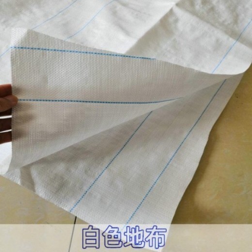 白色编织地布,广东3米宽100克防草布
