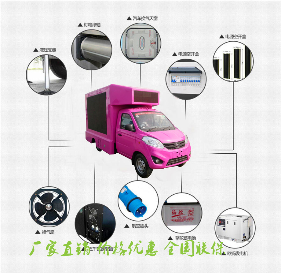 朔州市 新款国六广告宣传车舞台车 多少钱一辆