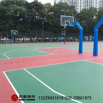 大理文山硅PU籃球場硅PU生產廠家