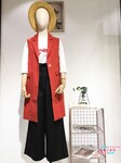 杭州平价女装品牌第一乐章吊带格子连衣裙尾货批发