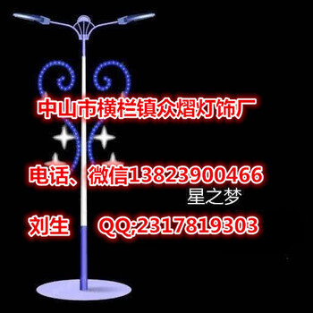 戶外亮化LED造型燈廠家定制路燈桿圖案燈