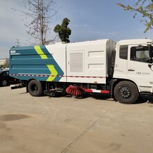 东风天锦洗扫车-国五大型洗扫车前冲后洒中置吸盘扫路车9方水7方尘图片