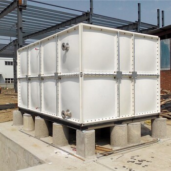 厂家定制1-500吨玻璃钢水箱/玻璃钢消防水箱结构图