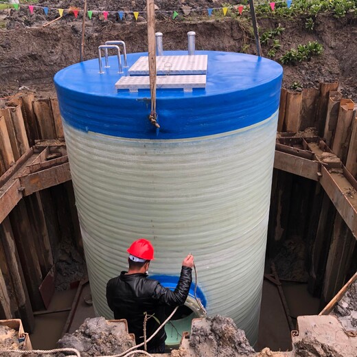 一体化泵站设计方案—玻璃钢雨水提升泵站详细参数