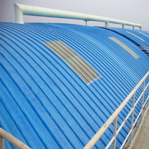 荆州污水池玻璃钢密封盖-除臭工程玻璃钢盖板