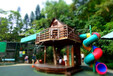 树屋滑梯原生态定制儿童拓展树屋攀爬游乐设施景区广场滑梯非标定制