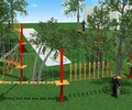 景区丛林穿越游乐设备木质拓展树上攀爬飞跃闯关项目源头厂家
