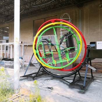 三维太空环室内外广场陆地游乐设备三维太空环（2/4/6座）厂家