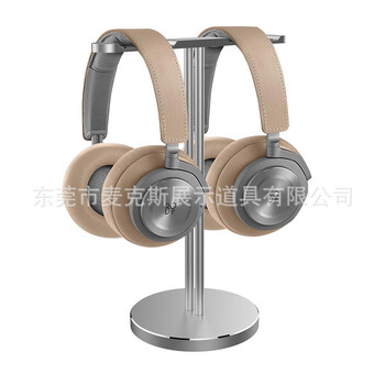 金屬雙位耳機(jī)掛式展示支架出口澳大利亞耳機(jī)道具架簡(jiǎn)約款耳機(jī)展架