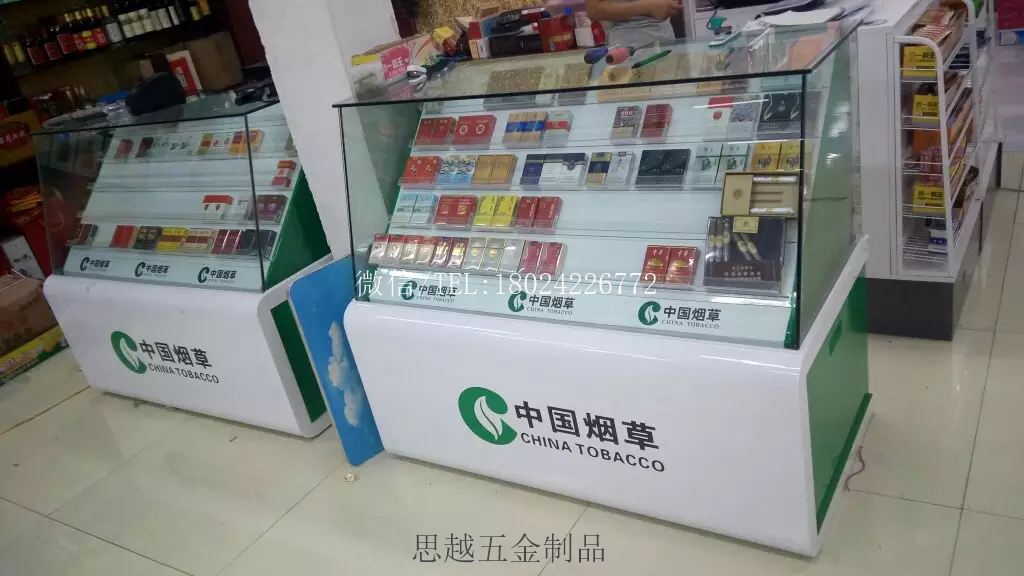 海南万宁专卖店超市商场定做柜台展柜展示柜