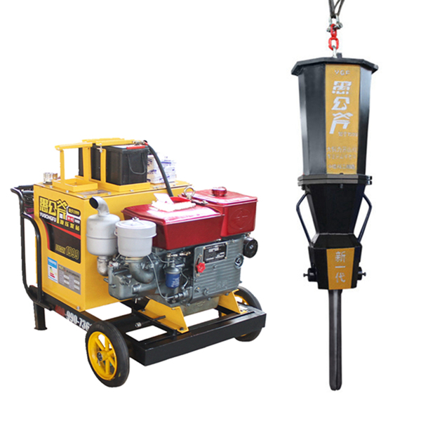 遂溪開石頭的愚公斧液壓劈分裂機(jī)