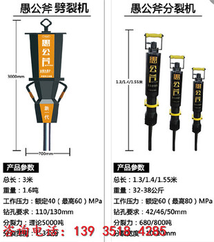 驻马店小劈裂机大裂石机安全可靠