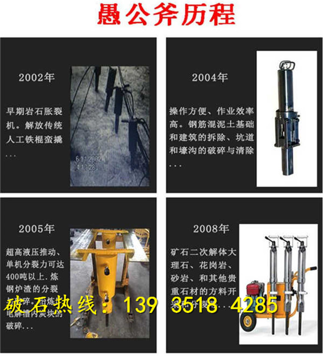 六安挖机带动式劈石器大裂石机速度快