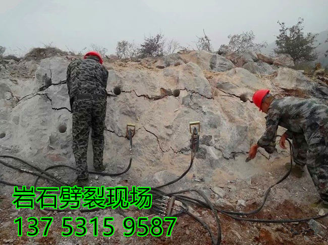 岩石矿山静态放炮开挖设备一天多少吨江苏南京