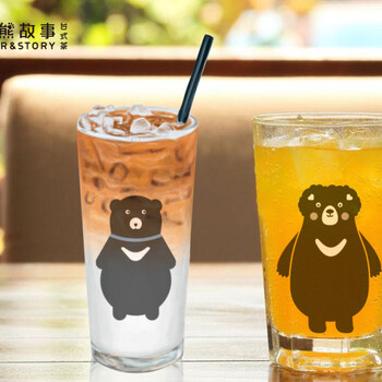 一杯的小熊故事奶茶是如何演绎的？