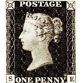 英国1840年发行的世界张黑便士邮票有多值钱？