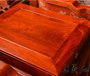 王义红木缅甸花梨双人床,红木双人床图片